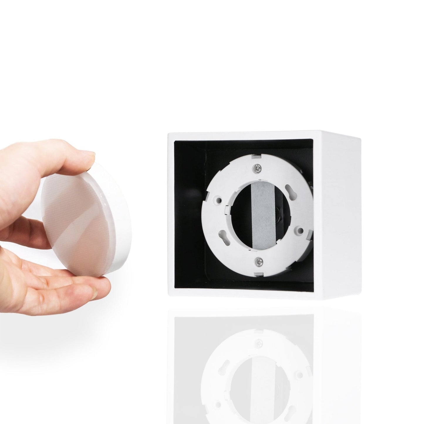 LED's Light Cube LED Plafondlamp - 1 lichtpunt - Draaibaar licht - Staal - 10 x 8 cm - Wit