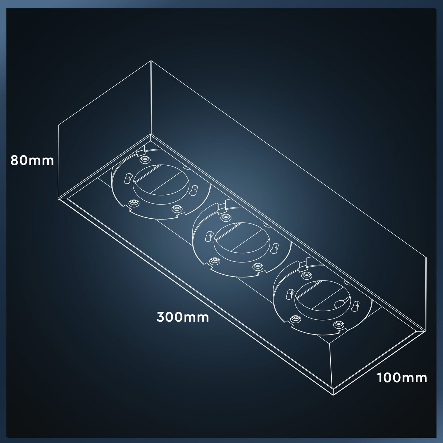 LED's Light Cube LED Plafondlamp - 3 lichtpunten - Draaibaar licht - Staal - 30 x 8 cm - Wit