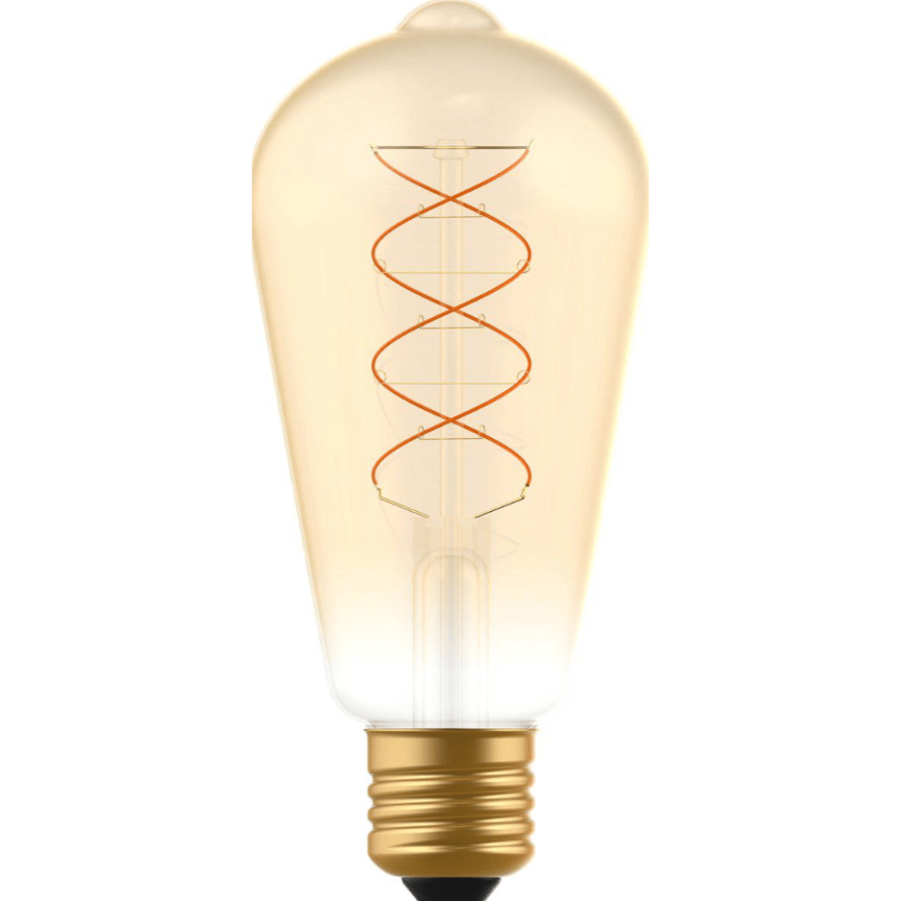 DecoDim LED Lamp Goud E27 - Dimbaar - Extra warm wit - ST64 Edison - 4W (25W)