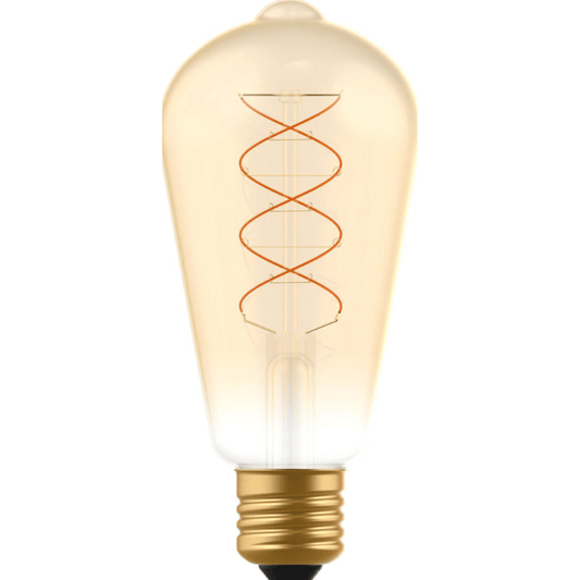 DecoDim LED Lamp Goud E27 - Dimbaar - Extra warm wit - ST64 Edison - 4W (25W)