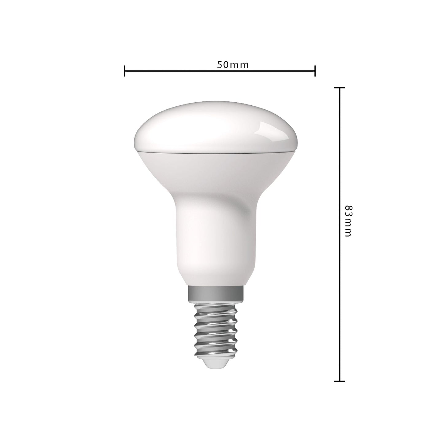Dimbare E14 LED Lamp E14 - R50 - Dimbaar warm wit licht - 470 lm