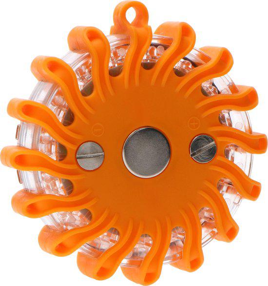 LED's Light Draadloze LED Zwaailamp op Batterijen - 9 standen - Magnetisch & Waterdicht - Oranje