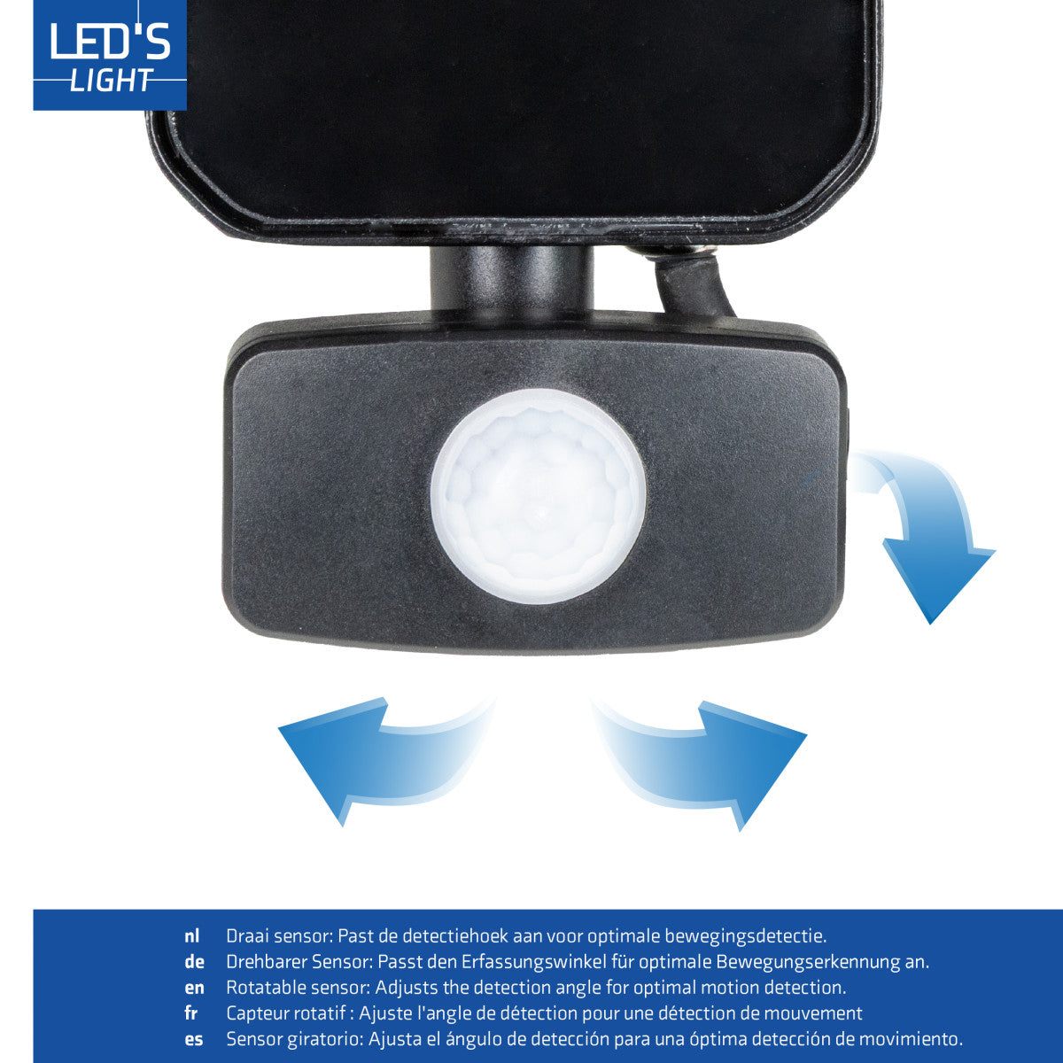 LED's Light Buitenlamp met bewegingssensor 1400 - binnen en buiten - 10W