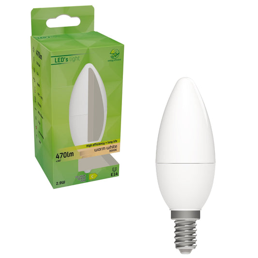 Elite LED Lamp met E14 fitting - Gaan tot 25 jaar mee - 2W vervangt 40W - 470 lm - Warm wit