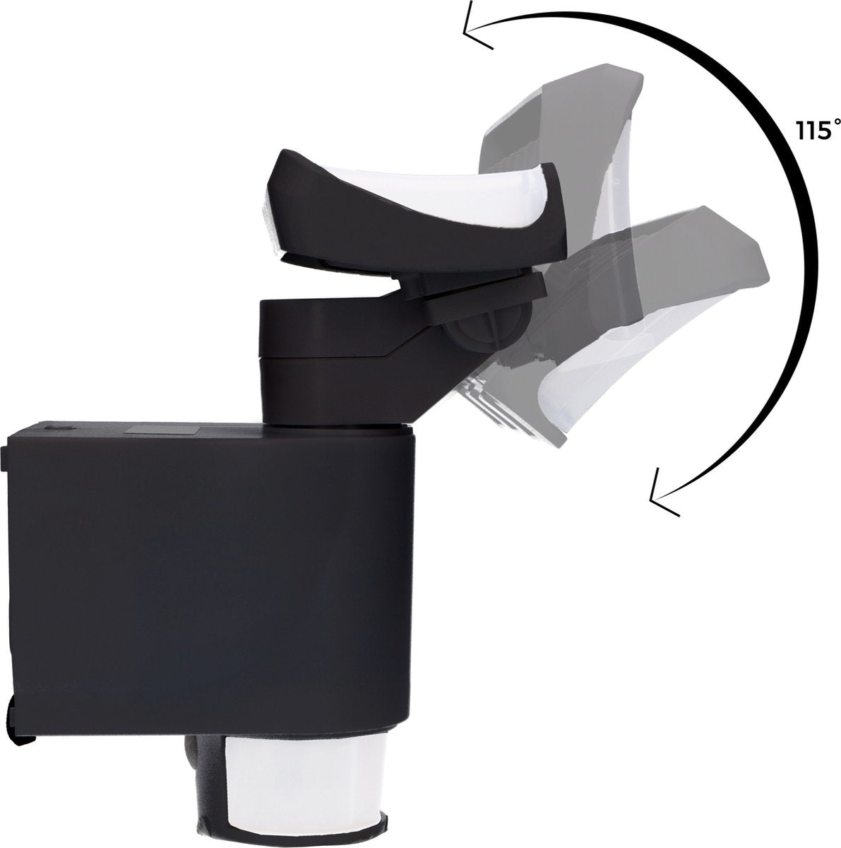 LED's Light LED Schijnwerper met Sensor - Automatische bewegingsvolging - Zwart