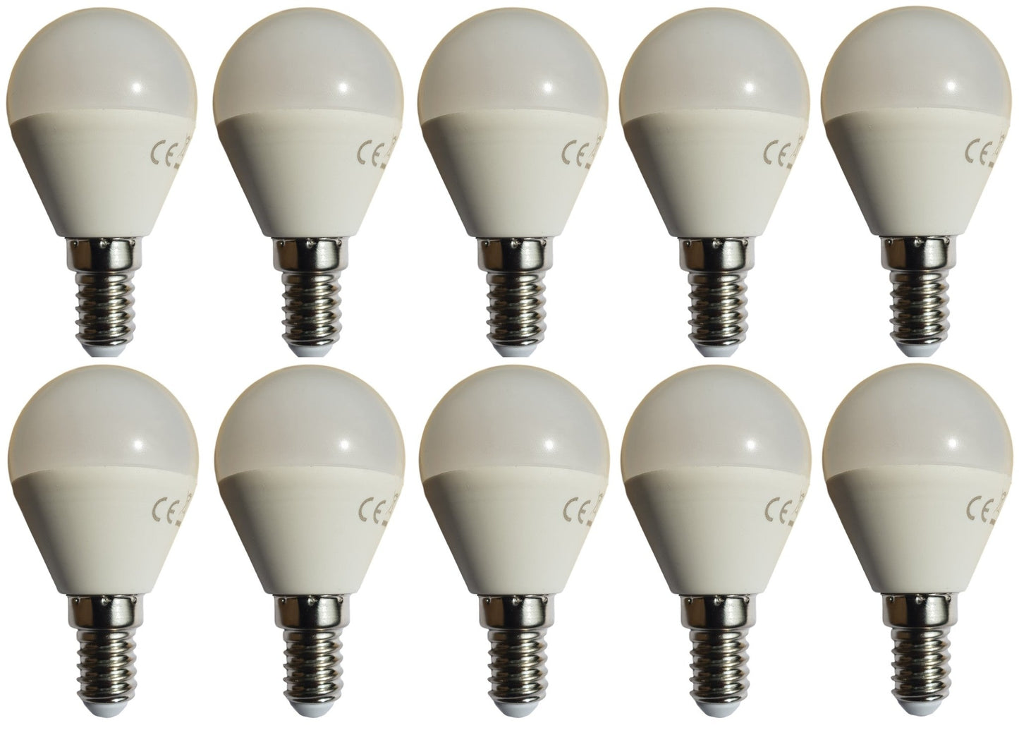 G45 kogellamp 10 stuks | E14 LED lamp 4W=30-35W | warmwit 3000K