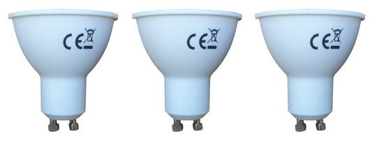 GU10 spot 3 stuks | PAR16 bajonetsluiting | 3W=20W | warmwit 3000K