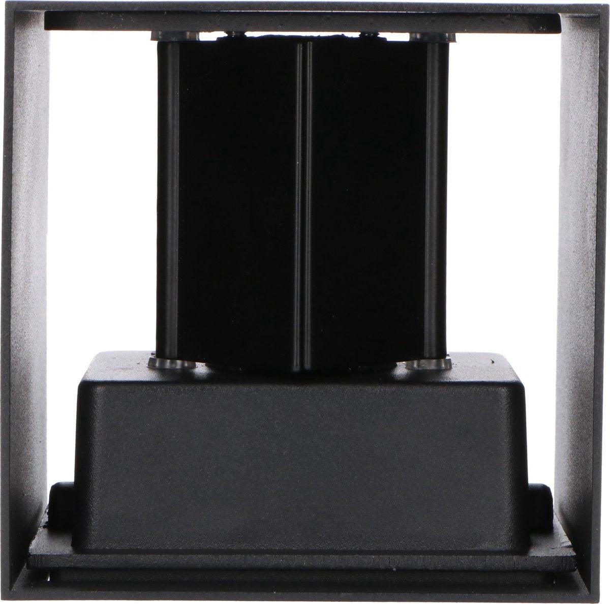 LED's Light Kubus LED Wandlamp buiten - 2 lichts - Dimbaar en instelbare lichtkleur - IP65 Waterdicht - Zwart