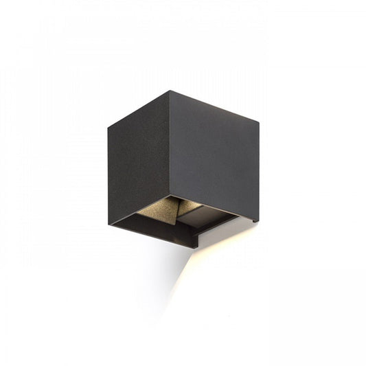 LED's Light Kubus LED Wandlamp voor buiten - Omhoog&Omlaag licht - IP65 - Zwart
