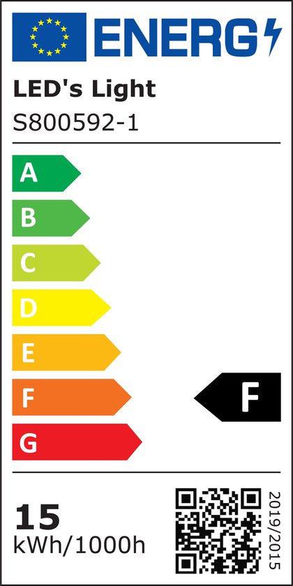 LED's Light Universele Plafondlamp 1500 - Geschikt voor badkamer IP44 - Warm wit (3000K) - 30 cm