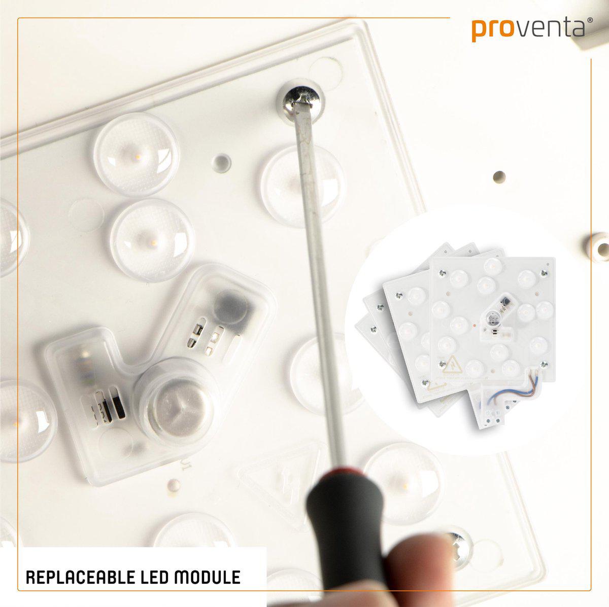 LED's Light Universele Plafondlamp 1600 - Geschikt voor badkamer IP44 - Warm wit (3000K) - 37 cm