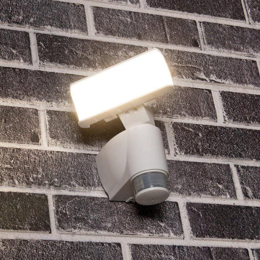 LED Buitenlamp met bewegingssensor - Licht volgt beweging - Kantelbaar - IP44 - Wit