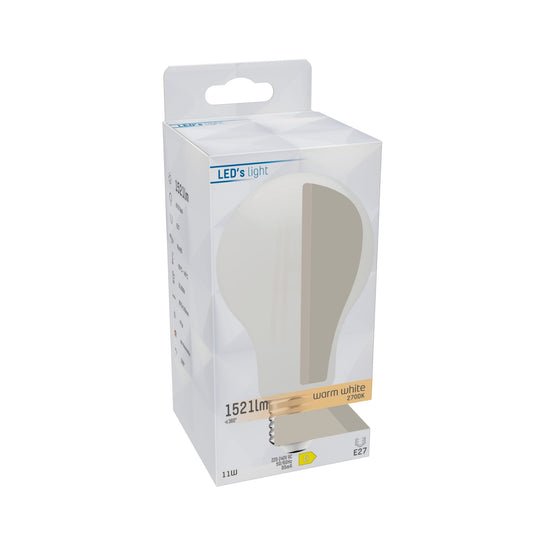 LED Lamp melk glas E27 - 11W vervangt 100W - 1521 lm - Warm wit