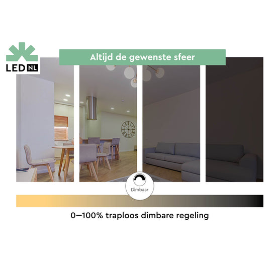 LED kooldraad Lamp E27 met matte coating - Dimbaar warm wit licht - 5W (40W)