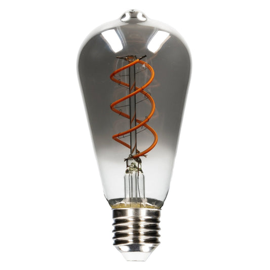 LED Lamp smokey E27 - Nostalgisch retro - Dimbaar warm wit licht - Edison ST64
