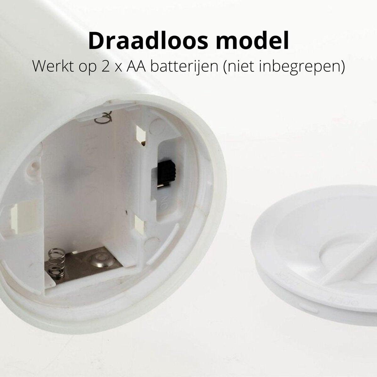 LED Lantaarn basket met LED kaars voor binnen en buiten - Draadloos op batterijen - Zwart