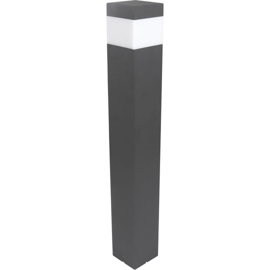 LED Lantaarnpaal Mat met E27 fitting - IP44 - Sora - 76 cm - Grijs