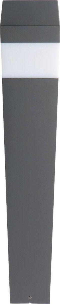 LED Lantaarnpaal Mat met E27 fitting - IP44 - Sora - 76 cm - Grijs