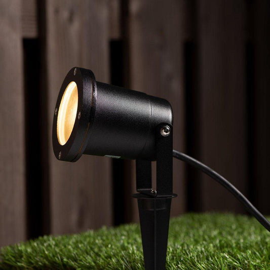 LED's Light LED Prikspot met Stekker - Kantelbaar - GU10 fitting - IP54 - Model Melfi - Zwart