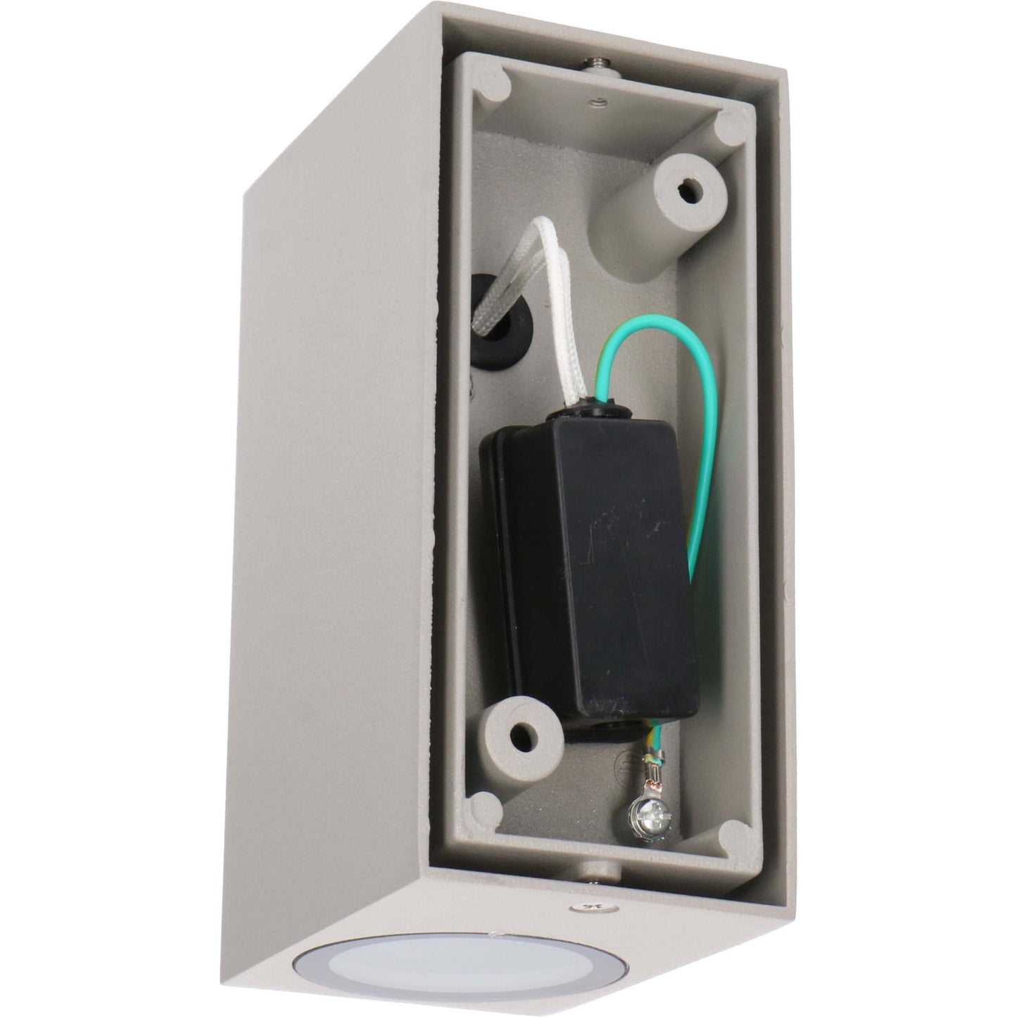 LED's Light LED Buitenlamp met GU10 fitting - Rechthoek - IP44 - Grijs - Model Milaan