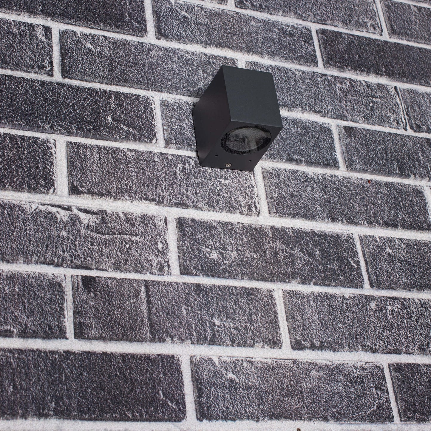 NØRD Down - LED's Light LED Wandlamp Buiten met GU10 fitting - Vierkant - IP44 - Antraciet - Model Rome