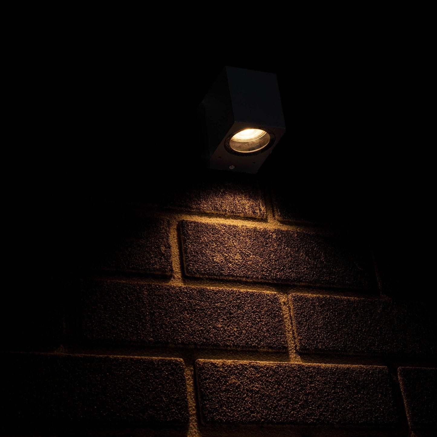 NØRD Down - LED's Light LED Wandlamp Buiten met GU10 fitting - Vierkant - IP44 - Antraciet - Model Rome