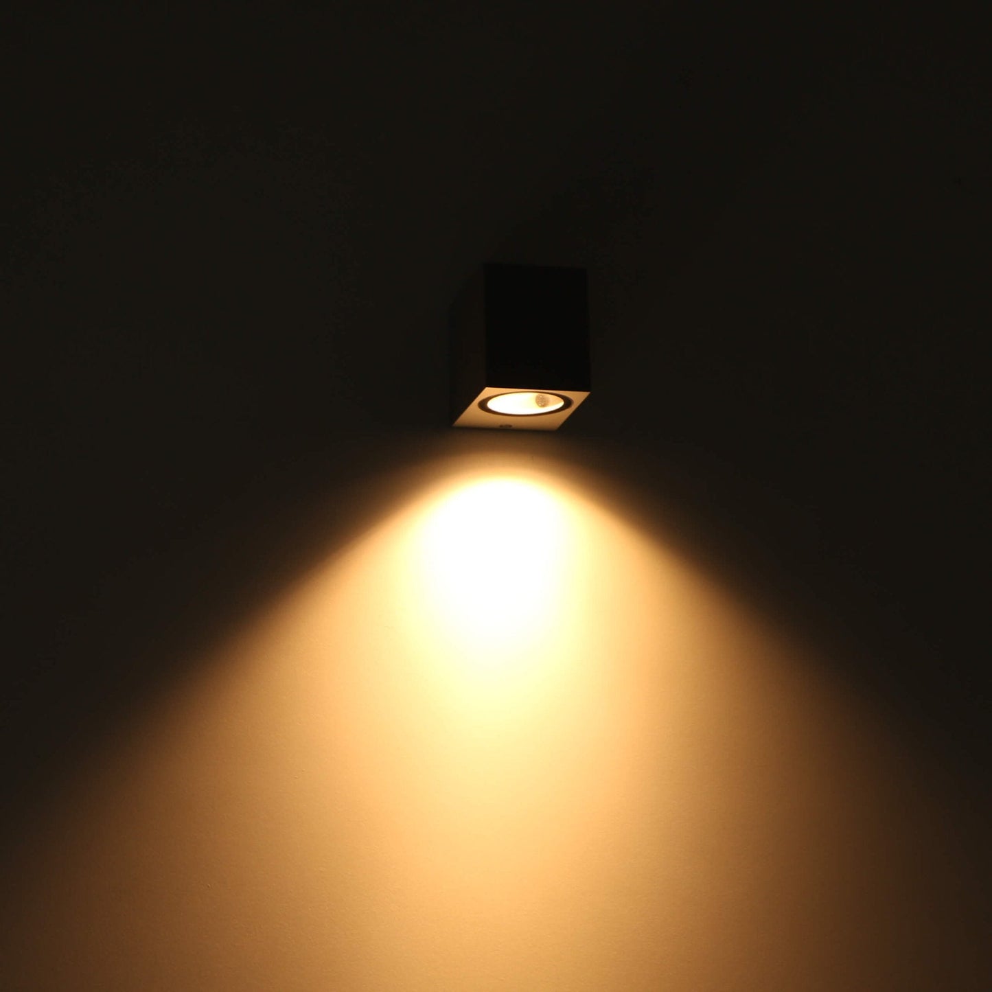 NØRD Down - LED Wandlamp buiten met GU10 fitting - Rome - Vierkant - IP44 - Grijs