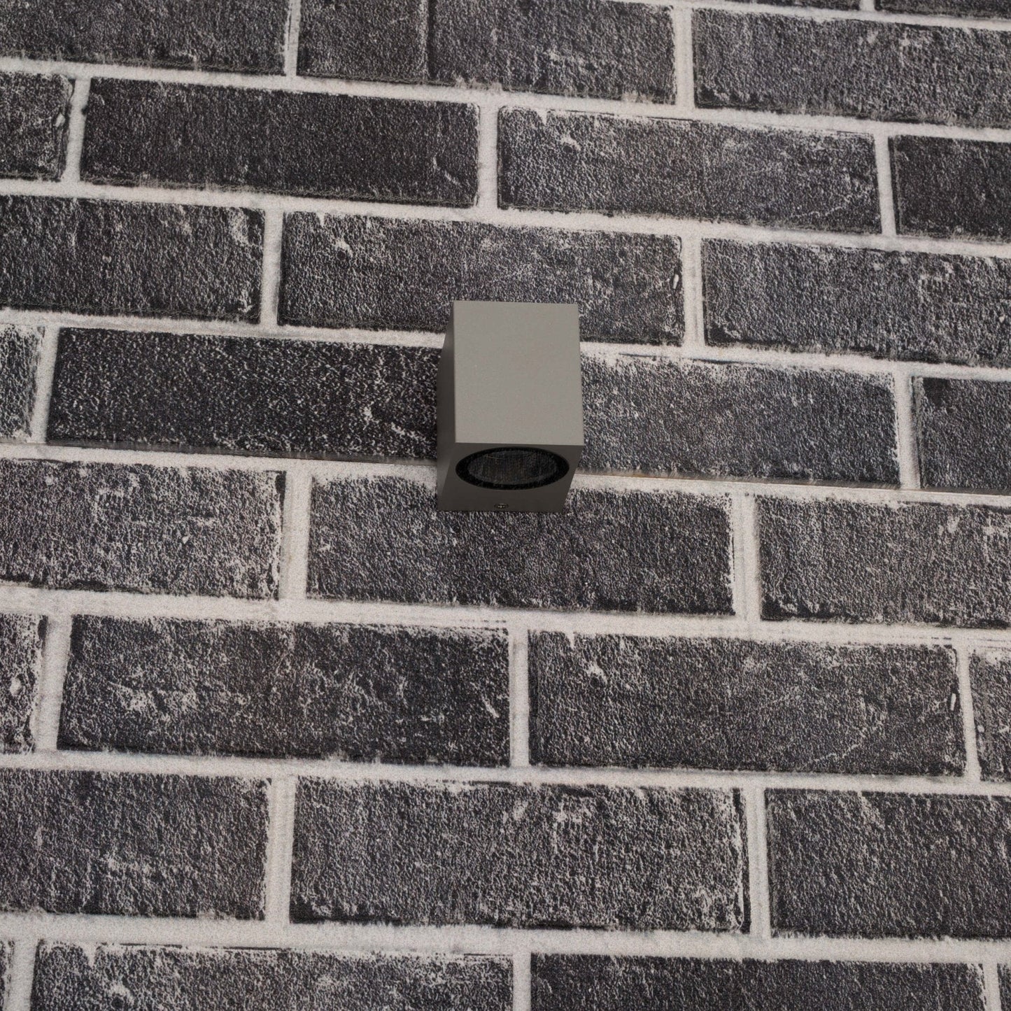 NØRD Down - LED Wandlamp buiten met GU10 fitting - Rome - Vierkant - IP44 - Grijs