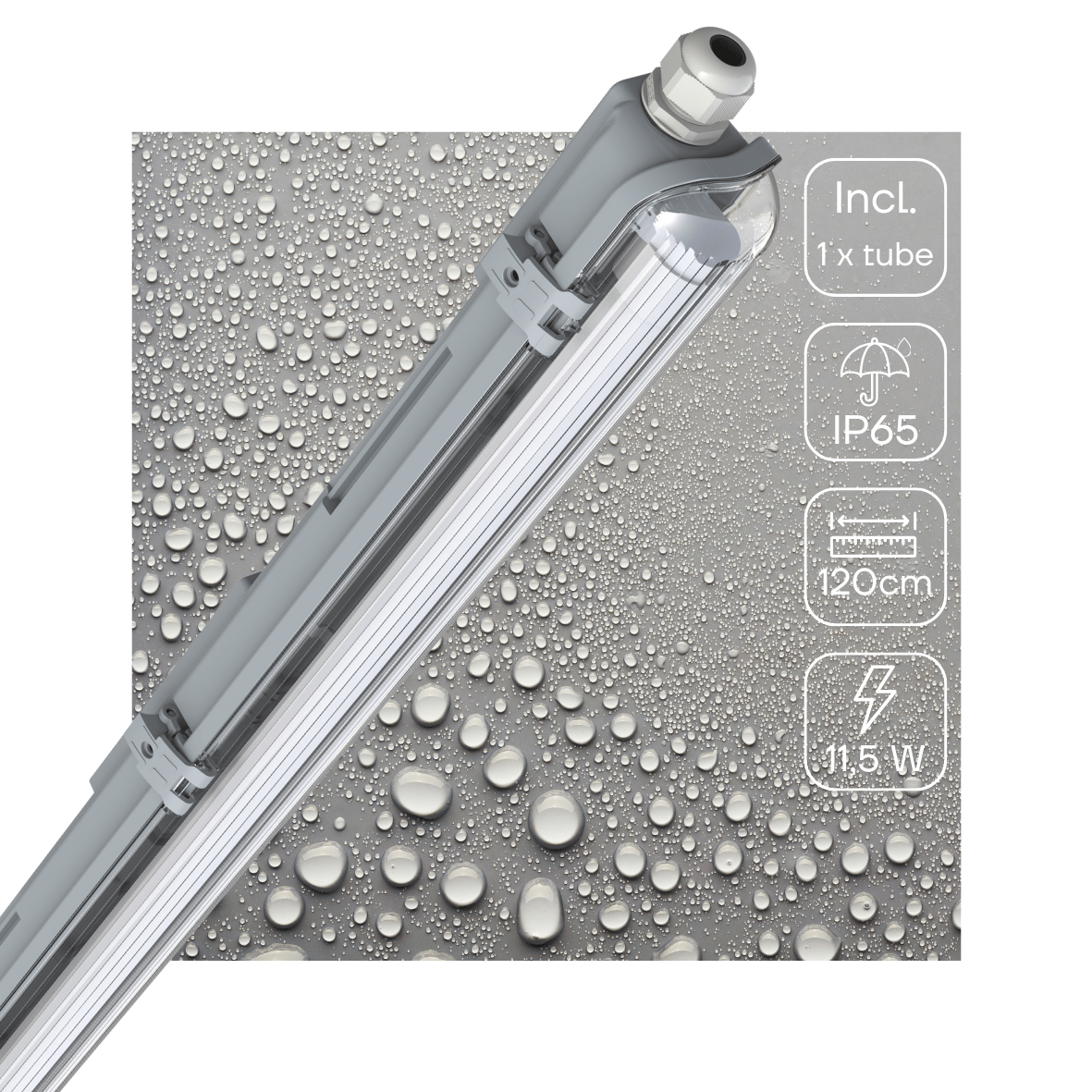 LED's Light Complete LED TL lamp met LED buis 120 cm - Binnen en buiten - 2130 lm - 1x11,5W - 4000K