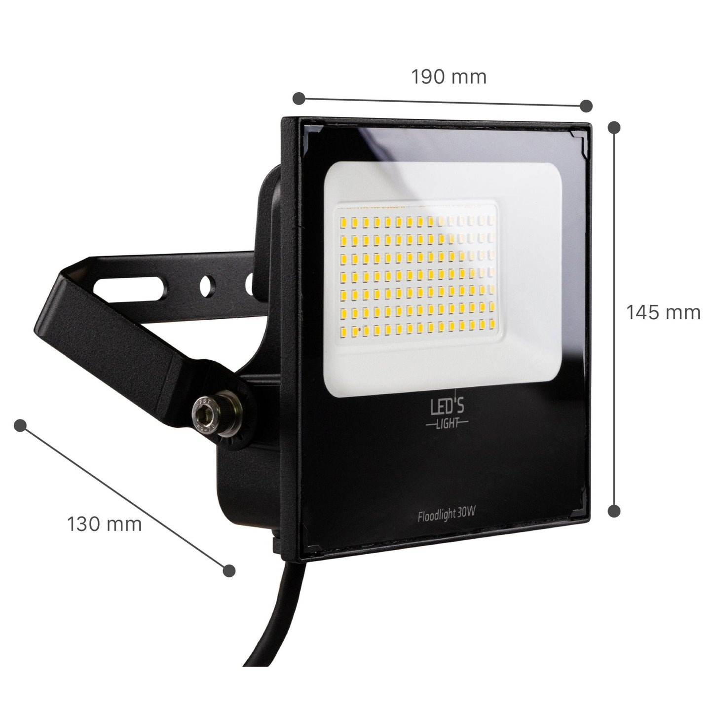 LED's Light Floodlight 4800 - Waterbestendig en Kantelbaar - 30W