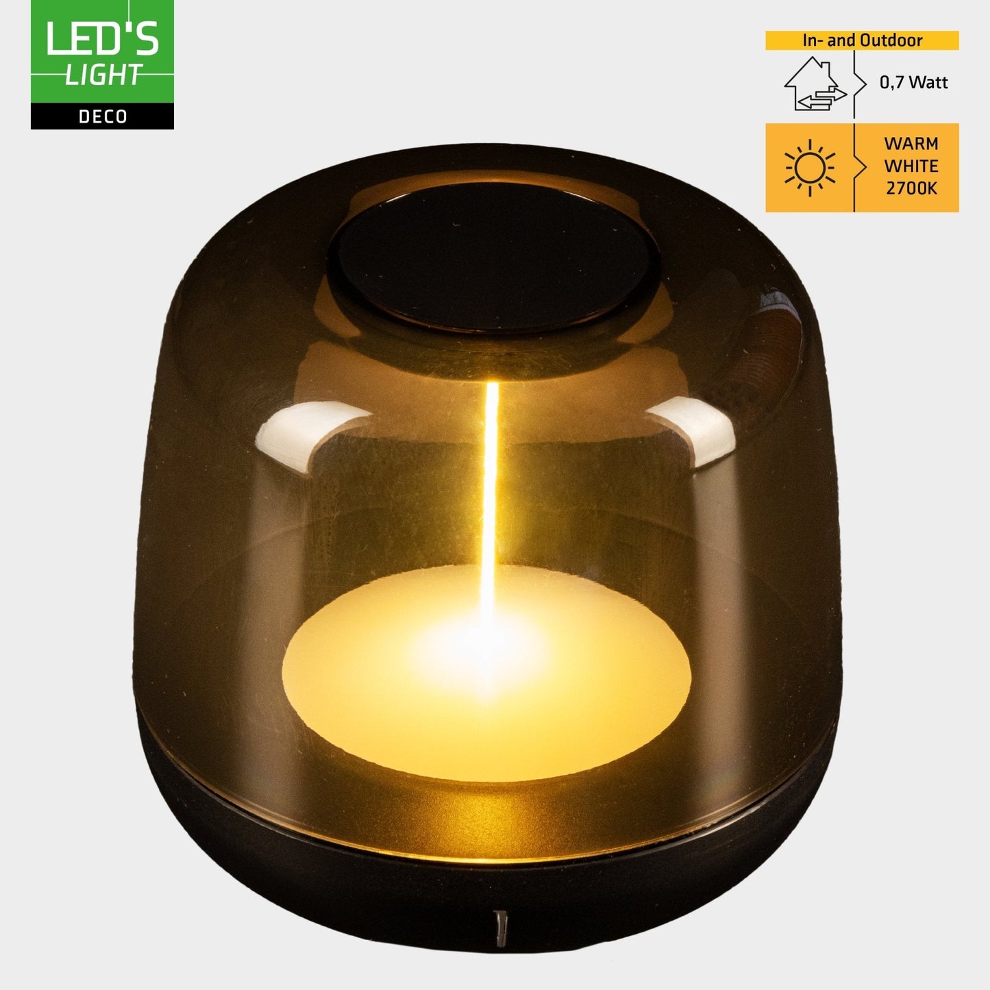 LED's Light Oplaadbare tafellamp op accu - lichtspiraal - Binnen & Buiten - RGBW