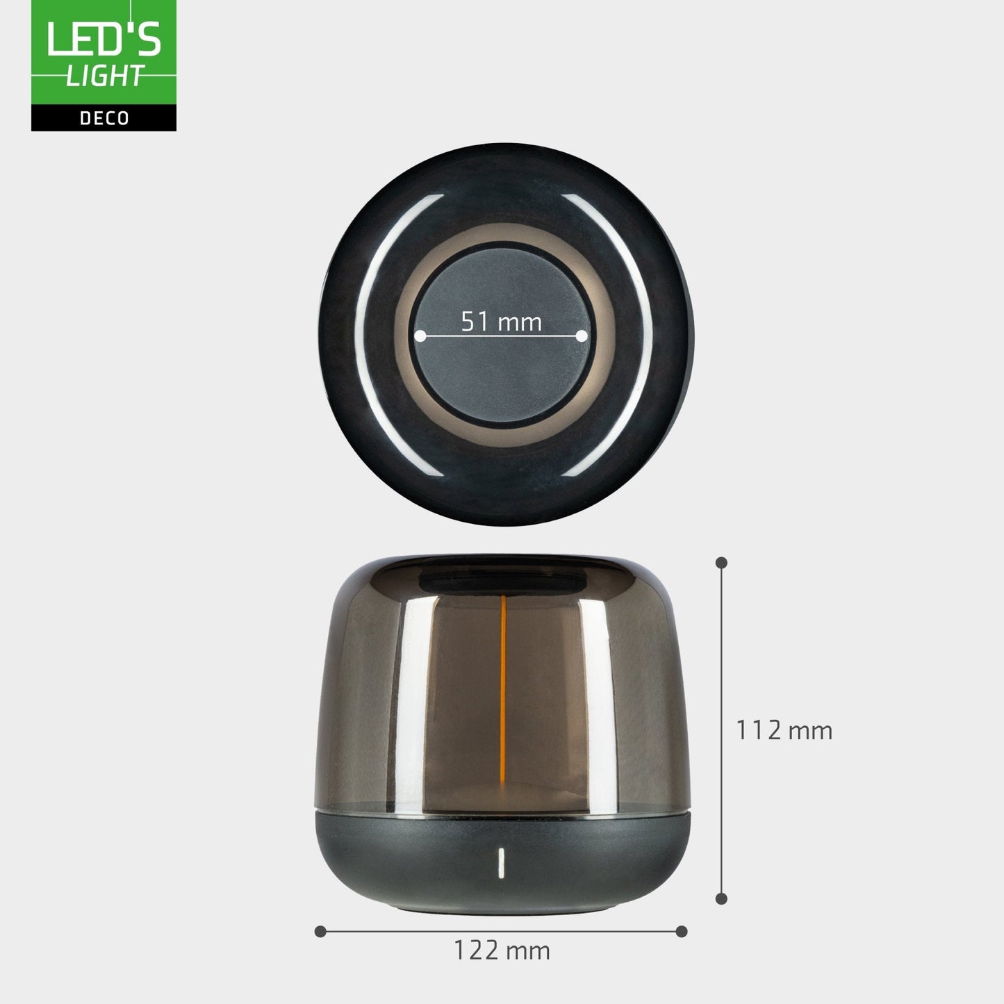LED's Light Oplaadbare tafellamp op accu - lichtspiraal - Binnen & Buiten - RGBW