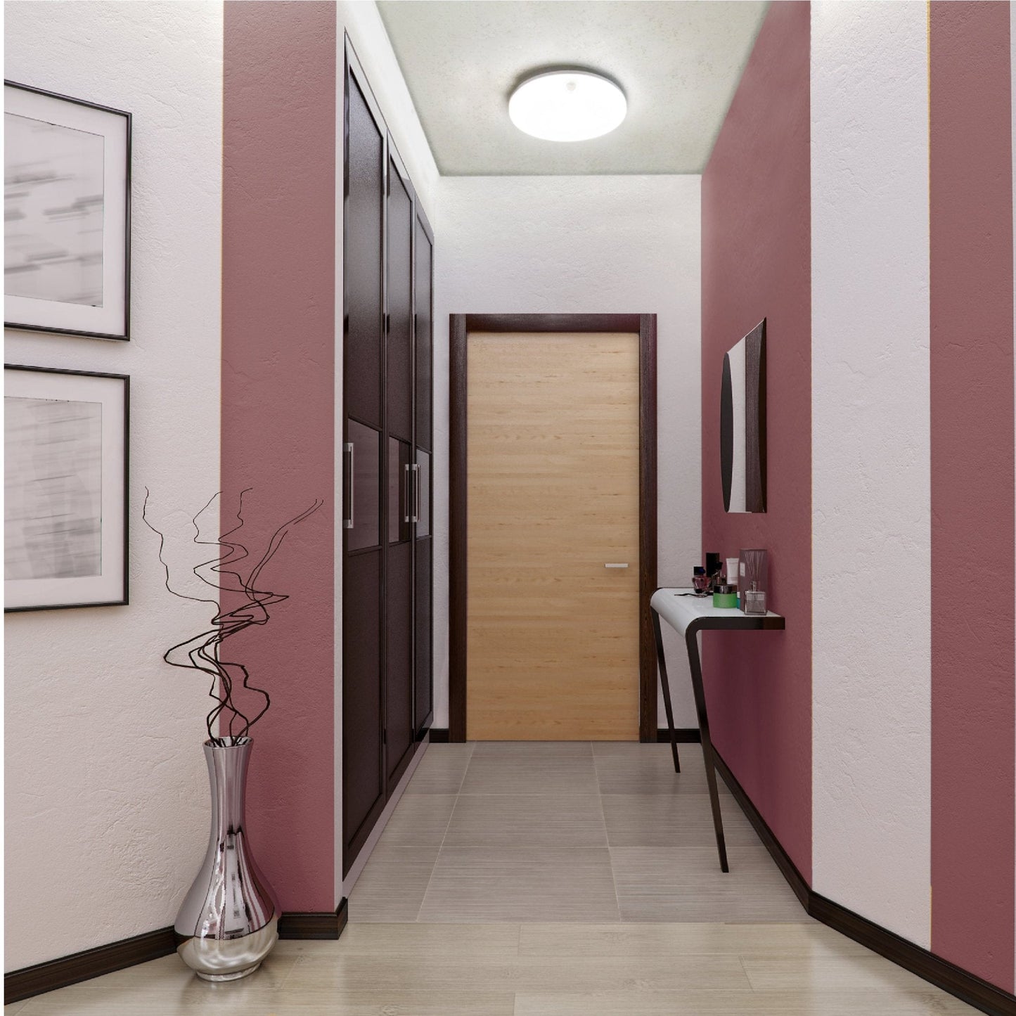 LED's Light Plafondlamp 25 cm - 6 lichtstanden - Geschikt voor alle binnenruimtes - IP54