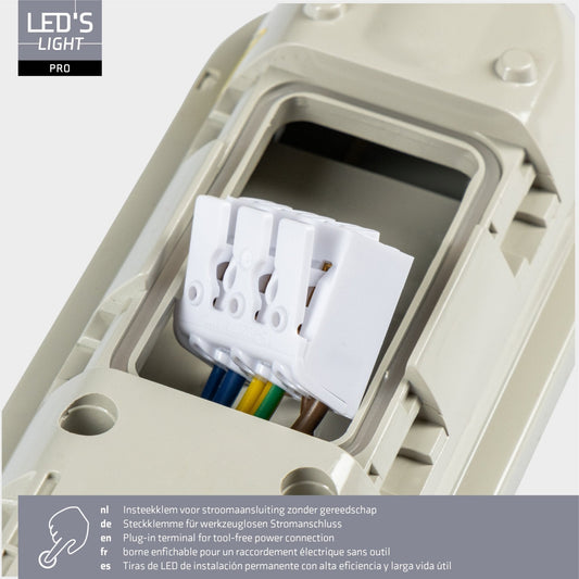 2 PACK - LED's Light Pro TL armatuur compleet 60 cm - Waterdicht - 2400 lm