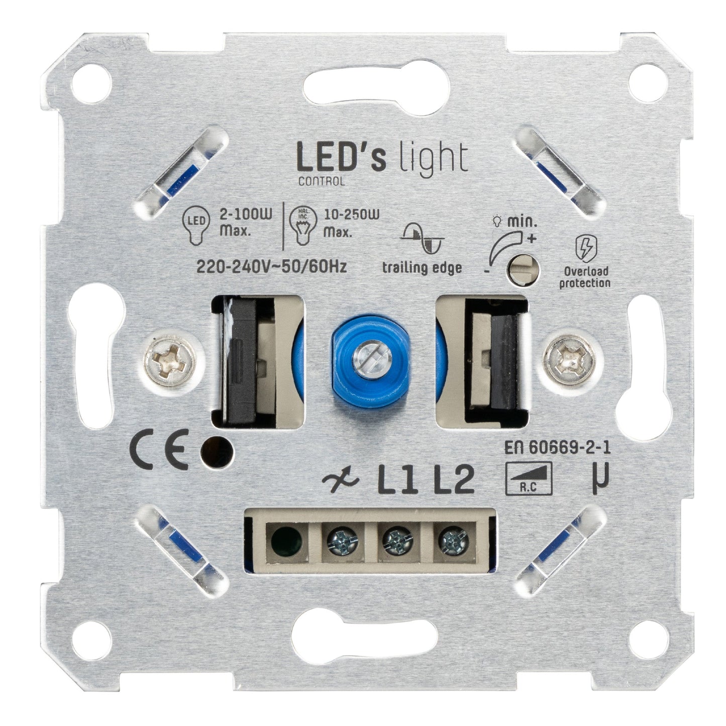 LED's Light Universele LED dimmer - 2 tot 250W - Fase afsnijding