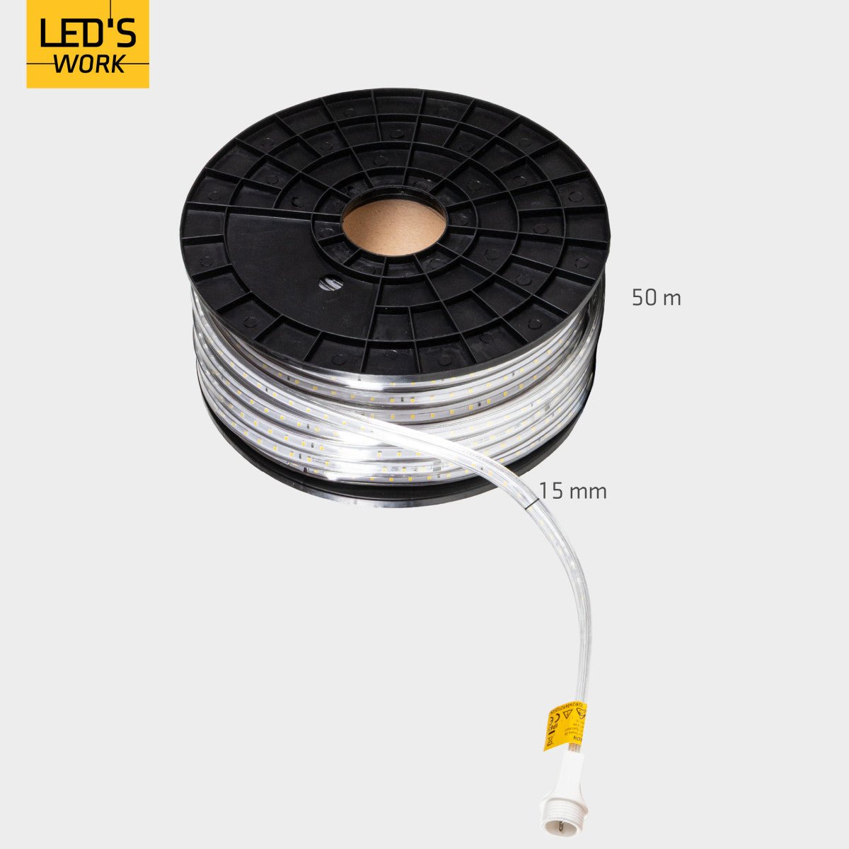 LED's Work LED Rope Lichtslang 50 meter bouwverlichting - Verlengbaar tot 100 meter - 40.000 lm