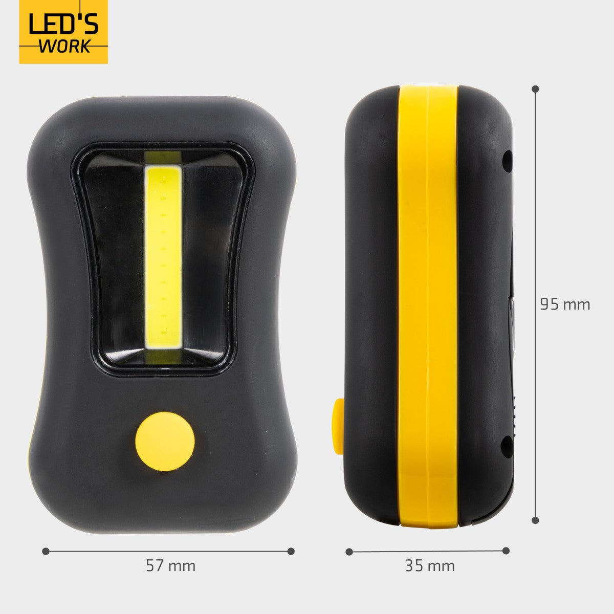 LED's Work MINI Werklamp op batterijen - Draadloos - Werkt op 3 AAA batterijen