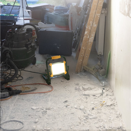 LED's Work Opvouwbare Bouwlamp 3900 - 30W LED vervangt 300W halogeen - 3 meter kabel