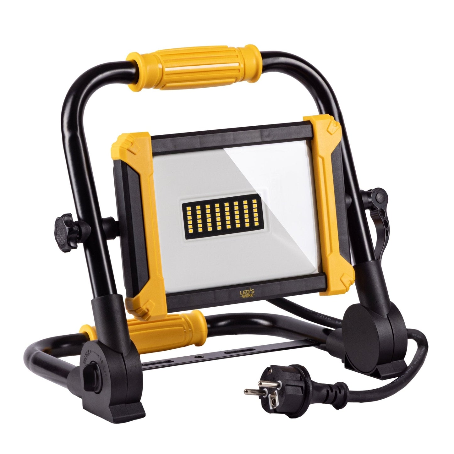 LED's Work Opvouwbare Bouwlamp 3900 - 30W LED vervangt 300W halogeen - 3 meter kabel