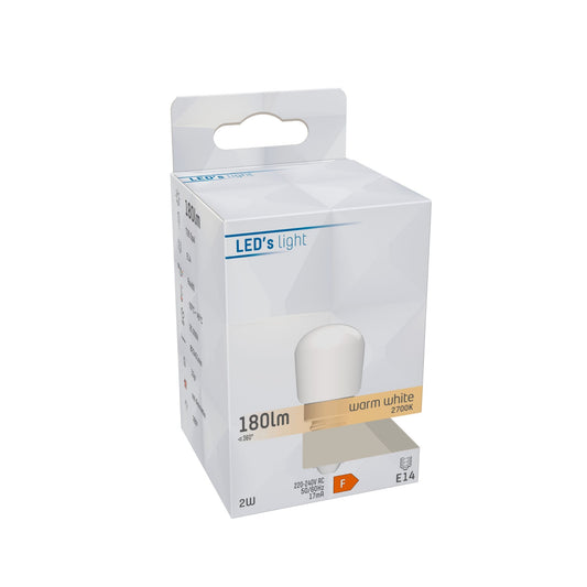 LongLife LED Lamp E14 - T26 - Geschikt voor koelkast en afzuigkap - Warm wit - 2W (19W)