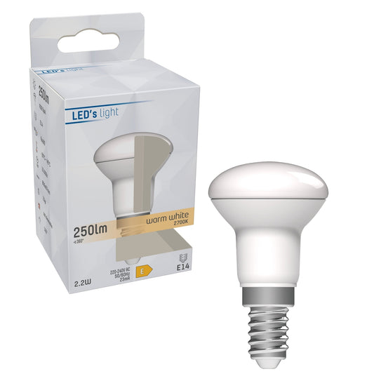LongLife LED Reflectorlamp E14 - R39 Reflector - Warm wit - 2.2W vervangt 25W