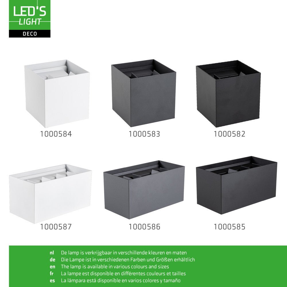 Lumo Recta Wit - Wandarmatuur zonder lichtbron - Excl 2xG9 - IP65