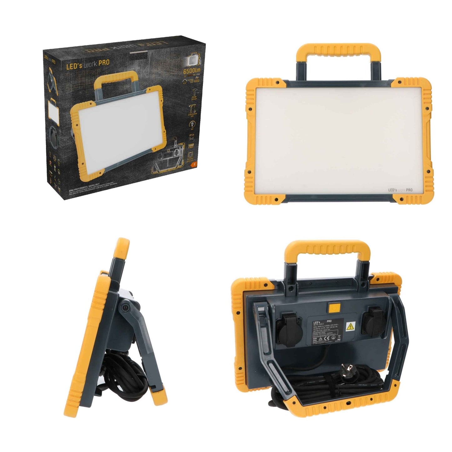 LED's Work Premium LED Werklamp 6500 - 5 meter kabel - Rough Service Tested - IP54 waterdicht - 60W