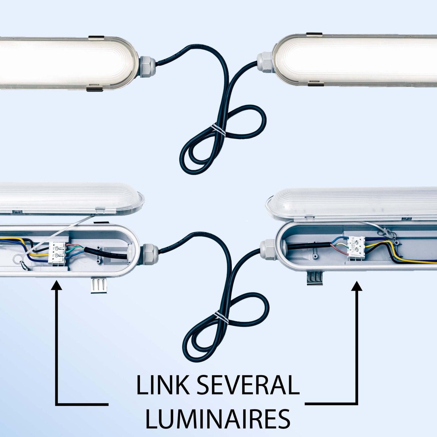 PremiumPro LED TL armatuur 120 cm – 5760 lumen – IP65 waterdicht – 40.000 branduren