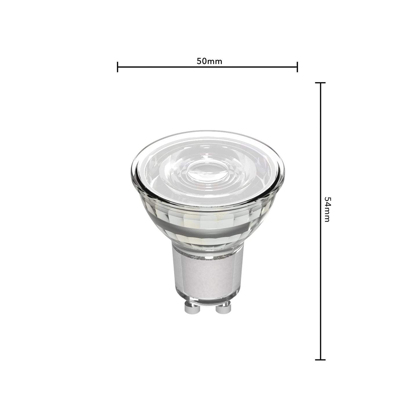 GU10 LED Lamp - Dimbaar warm wit licht - 5W vervangt 75W - 1 spot