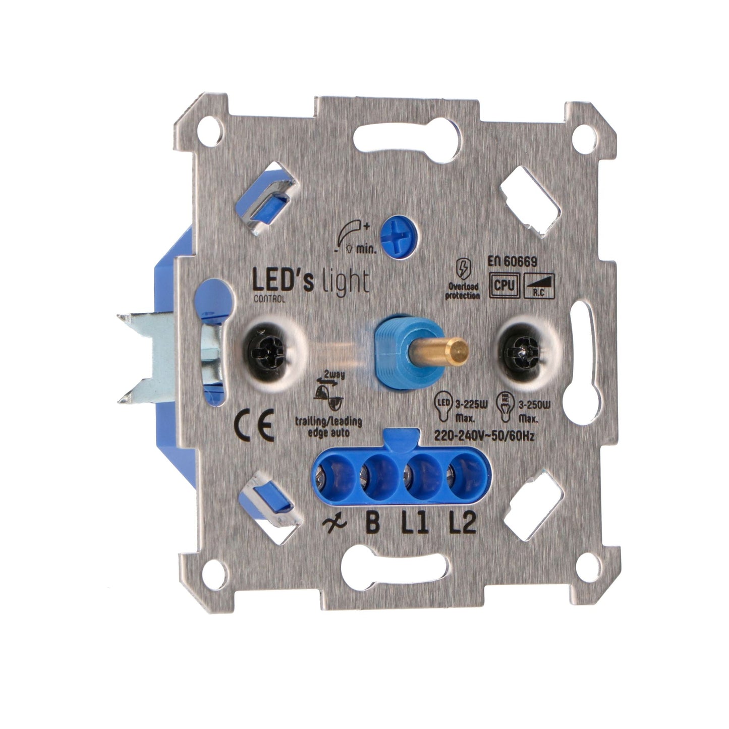 LED's Light Premium Dimmer voor LED en halogeen - 3 tot 250W - Fase aansnijding en afsnijding