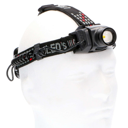 LED's Work Hoofdlamp op batterijen - Met zoomfunctie - Dimbaar - IP44 waterdicht - 400 Lumen
