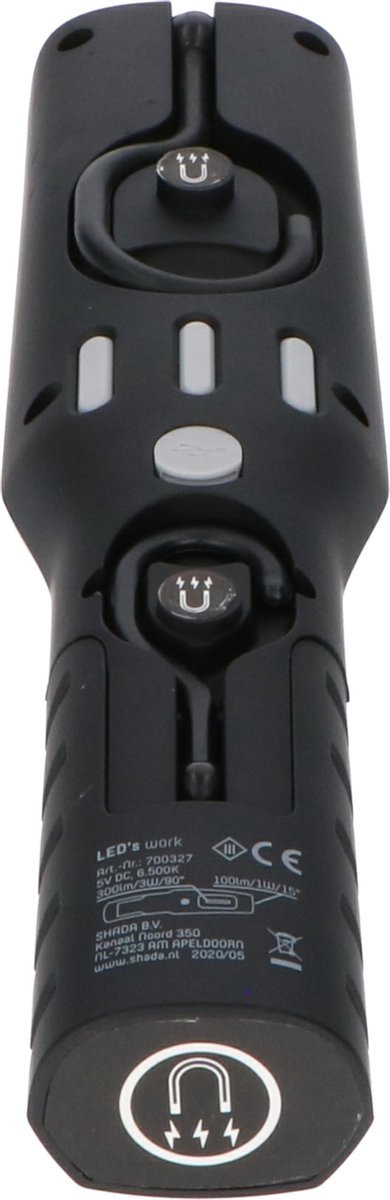 LED's Work Looplamp op Accu 300 - Oplaadbaar & draadloos - 2 lichtpunten