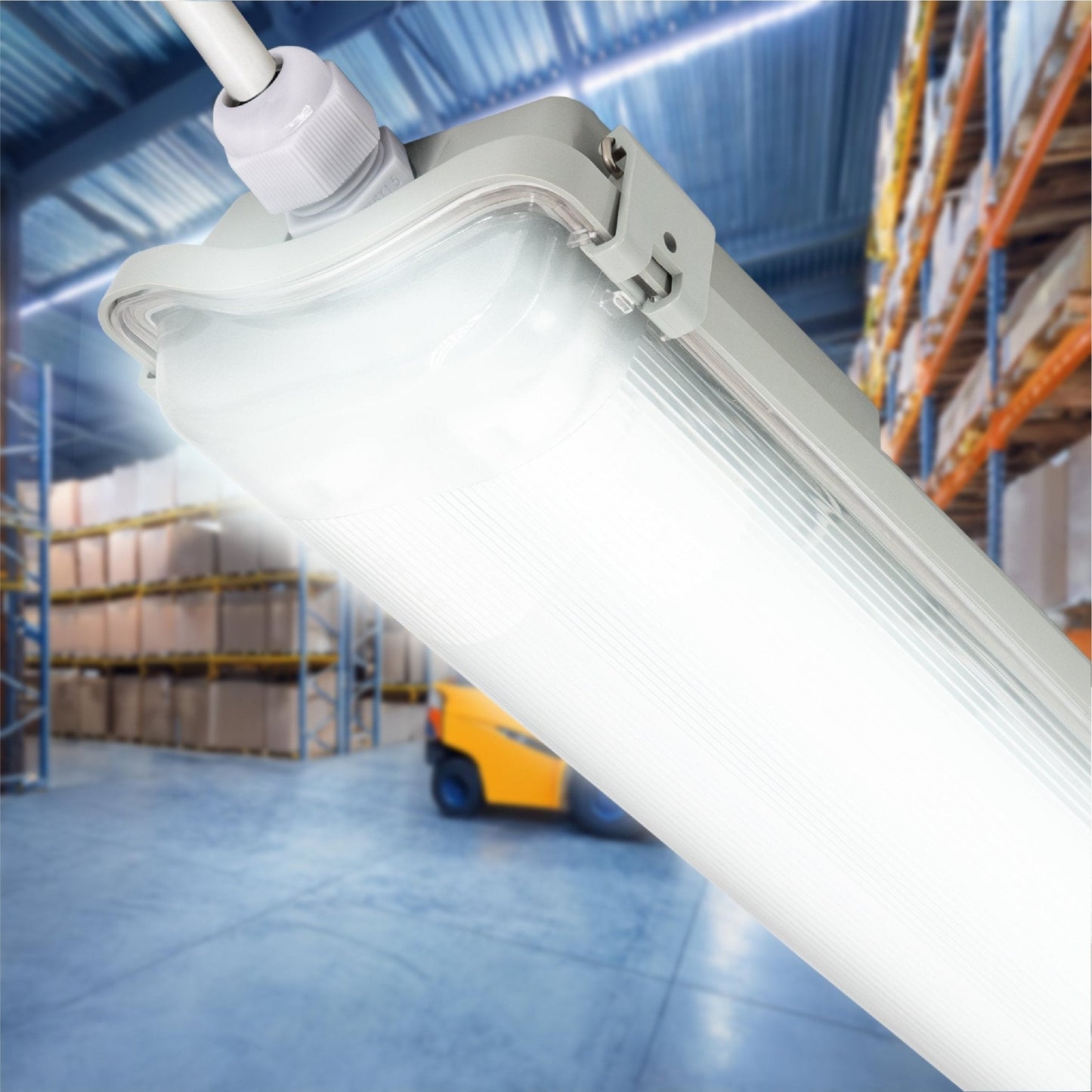4 PACK - LED TL dubbel armaturen met 8 lampen 120 cm - Koud wit licht 6500 K - Waterdicht