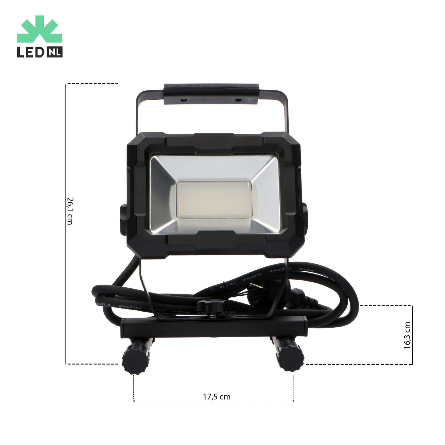 LED's Work Werklamp 2400 - Robuuste behuizing - Extra sterk snoer 150 cm - IP65 waterdicht - 30W